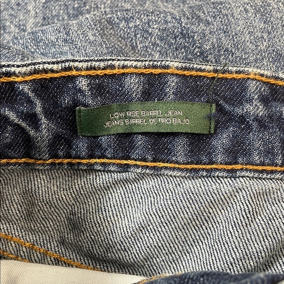 🆕 Wild Fable Barrel Zippered Bottom Low Rise Rigid Denim Jeans Sz 4 | NWT - Picture 11 of 13